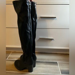 Black knee high boots size 6.5